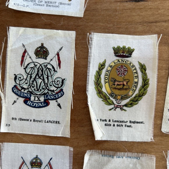 Lot Of 13 Vintage British‎ Royal Army Cigarette Silks  1910 - Picture 3 of 7
